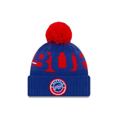 Blue Buffalo Bills Hat - New Era NFL Cold Weather Sport Knit Beanie USA5732680